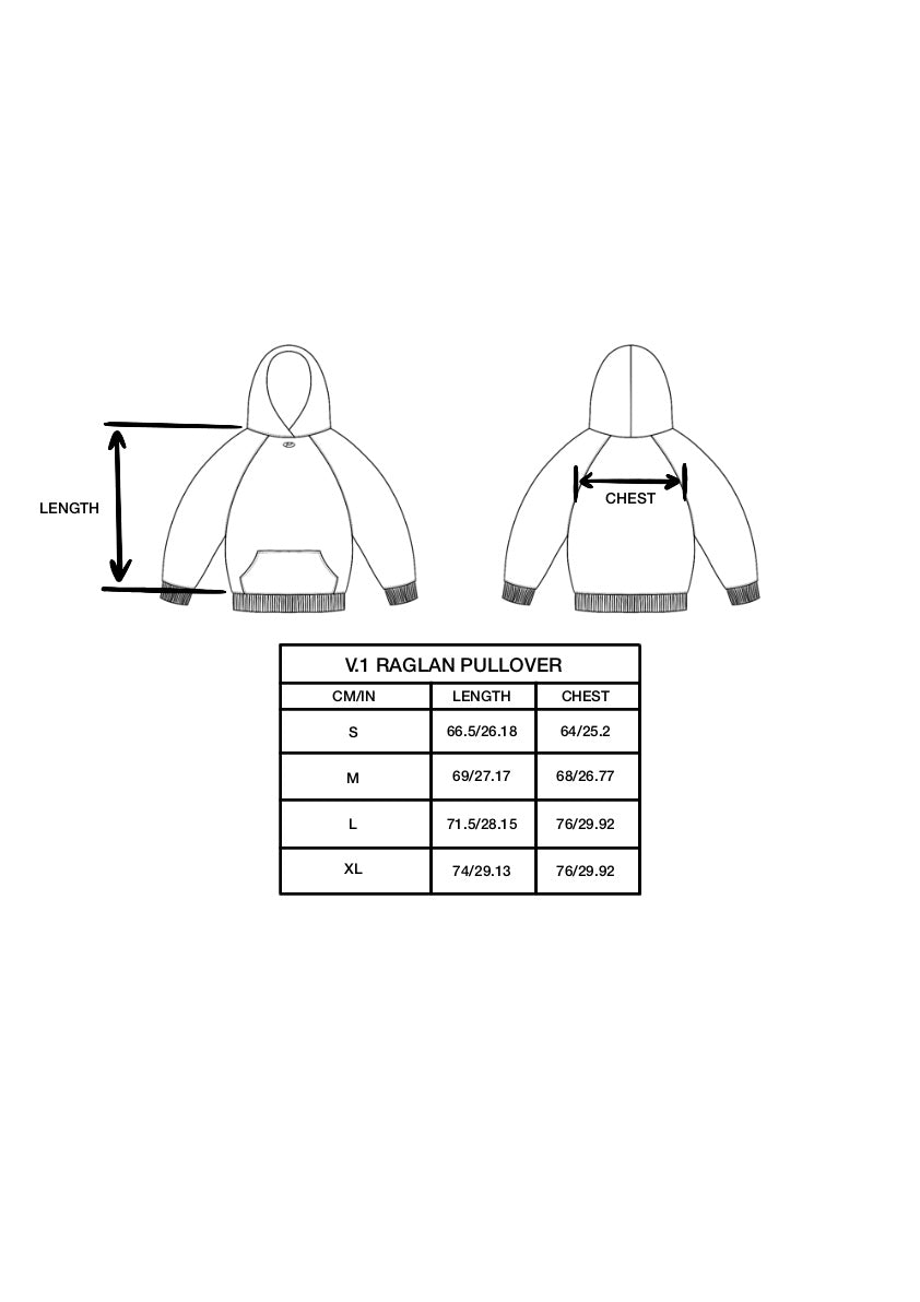 V.1 RAGLAN - SHADOW BLACK