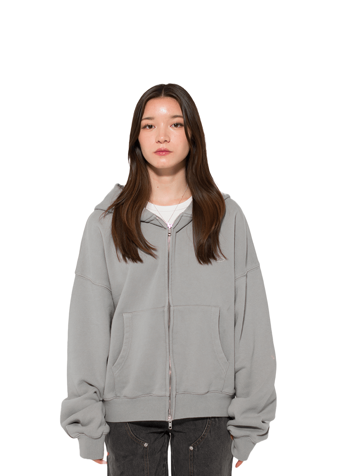 CONCRETE GREY V.2 ZIP-UP