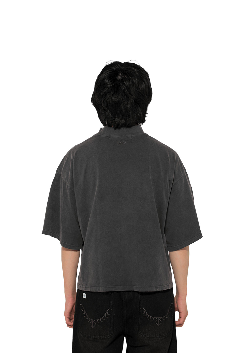 V.1 BOXY TEE - VINTAGE GREY