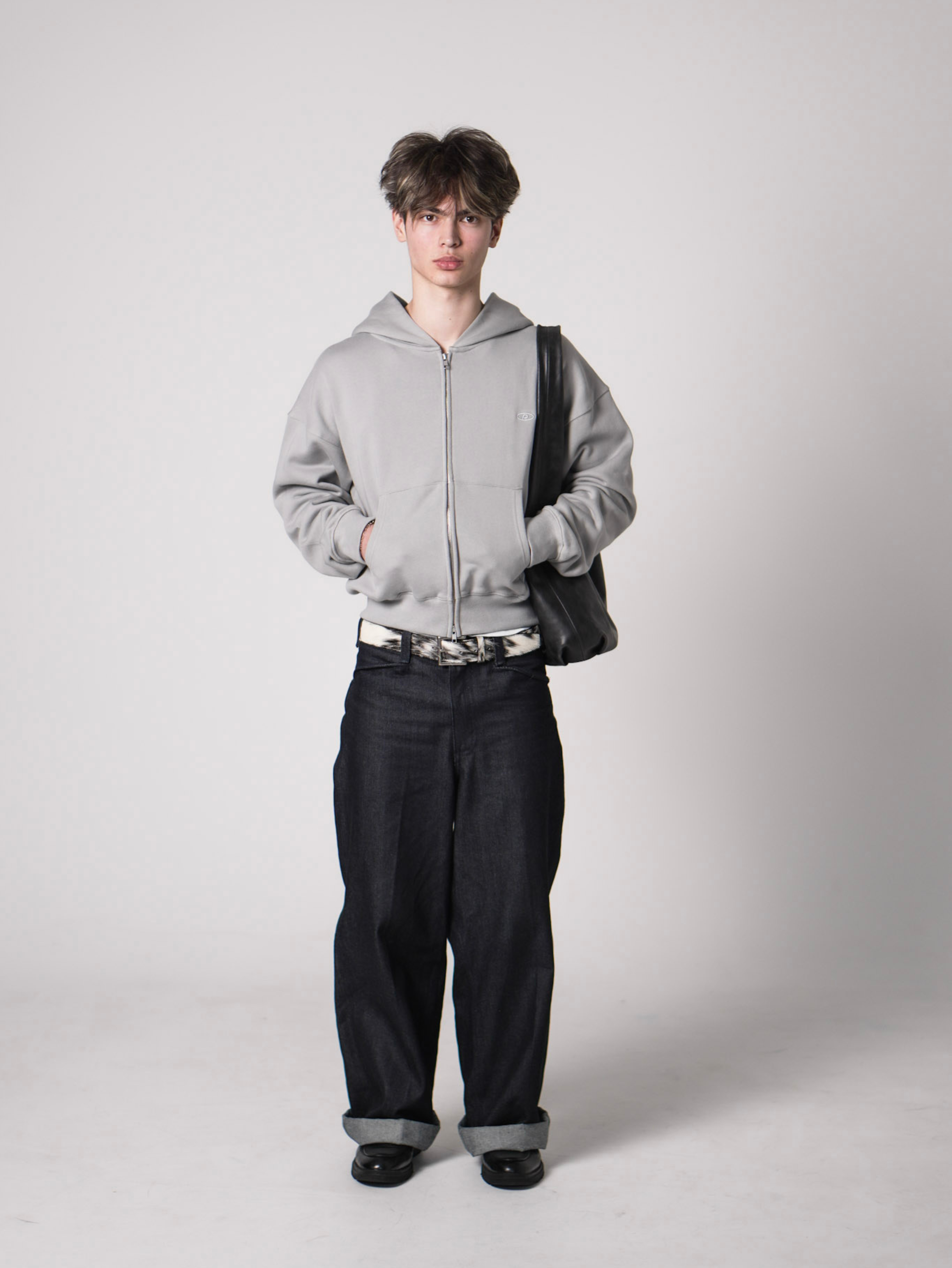 ZIP-UP HOODIE - CONCRETE GREY