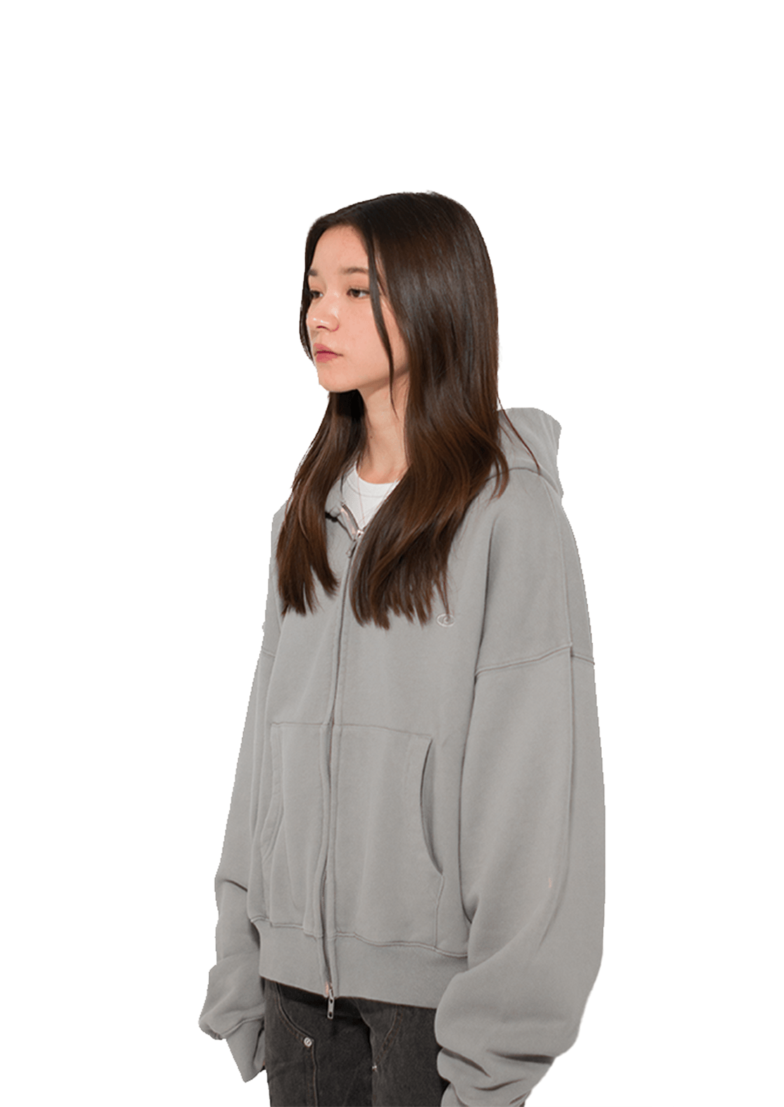 CONCRETE GREY V.2 ZIP-UP