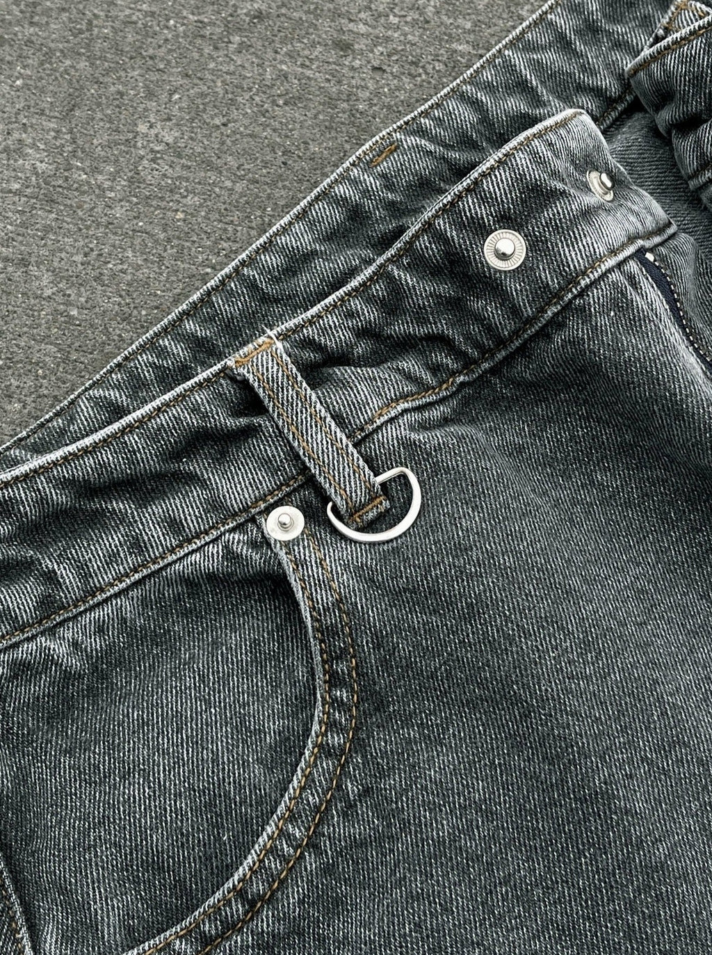 DOUBLE KNEE DENIM - VINTAGE GREY